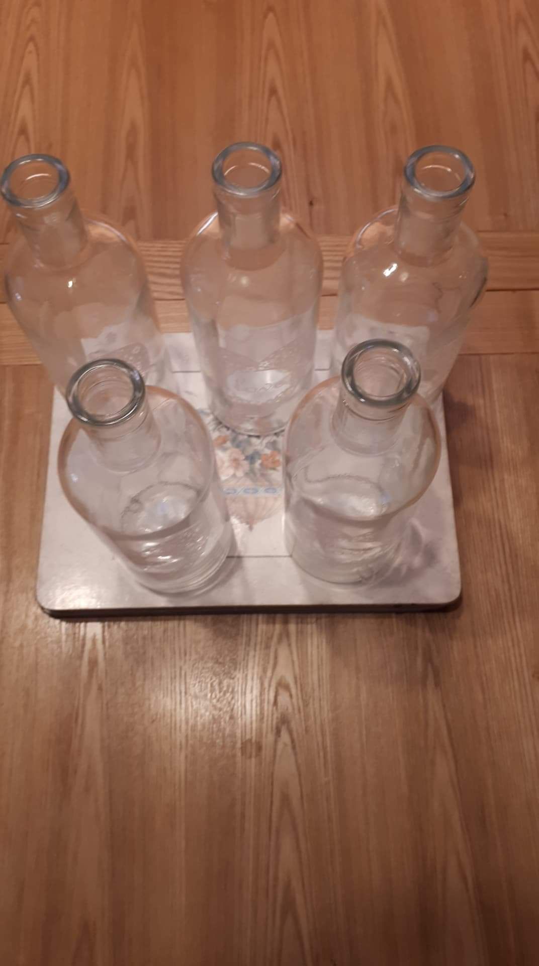 Glass Vase Bottles - 2 Boxes of 6