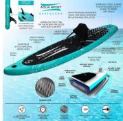 Aqua Spirit 10FT 6" x 15cm iSUP Inflatable Stand up Paddle Board for Adult Beginners/Intermediate