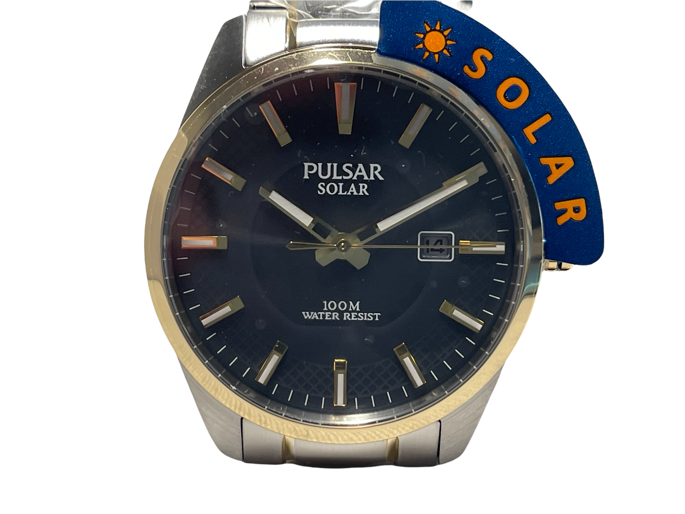Pulsar PS9605X1 Gents Stainless Steel Men's Quartz Battery Watch On Bracelet with Date, 100M Water..