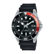 Pulsar PG8297 Men's Quartz Watch Divers Style Pepsi Bezel 100M Silicone UK Seller