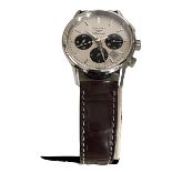 Longines Automatic Chronograph Men's Watch Leather Strap Watch with Box Papers Fully Working