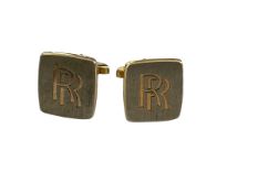 Vintage Rolls Royce Cufflinks Lost Property from our Private Jet Charter