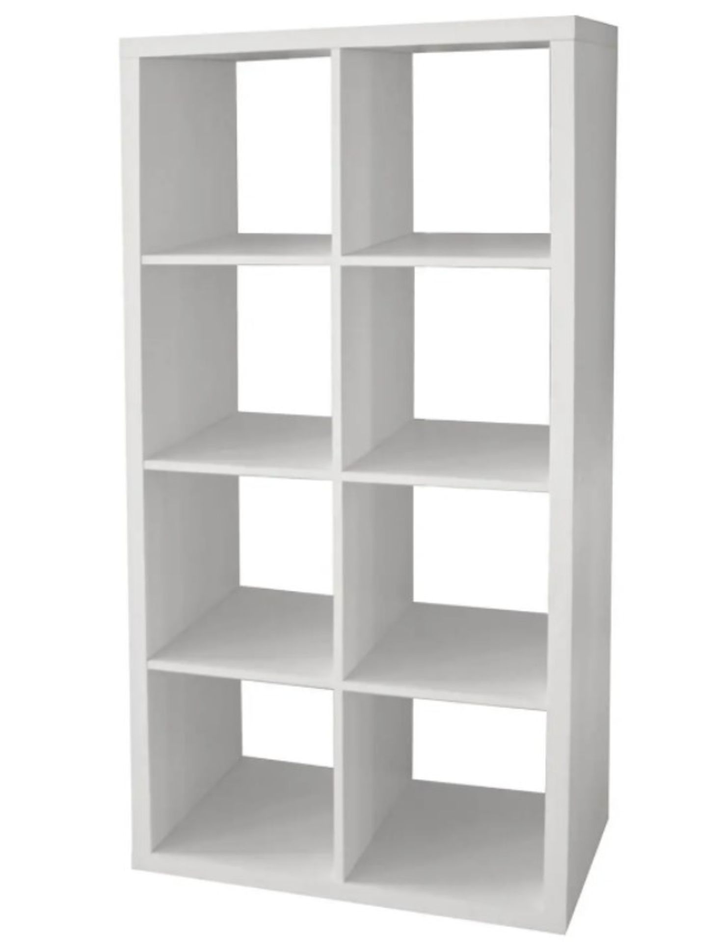 (47/P) RRP £65. Living Elements Clever Cube 2x4 Cube Storage Unit White Matt Finish. (H)146 x (W)... - Image 2 of 4