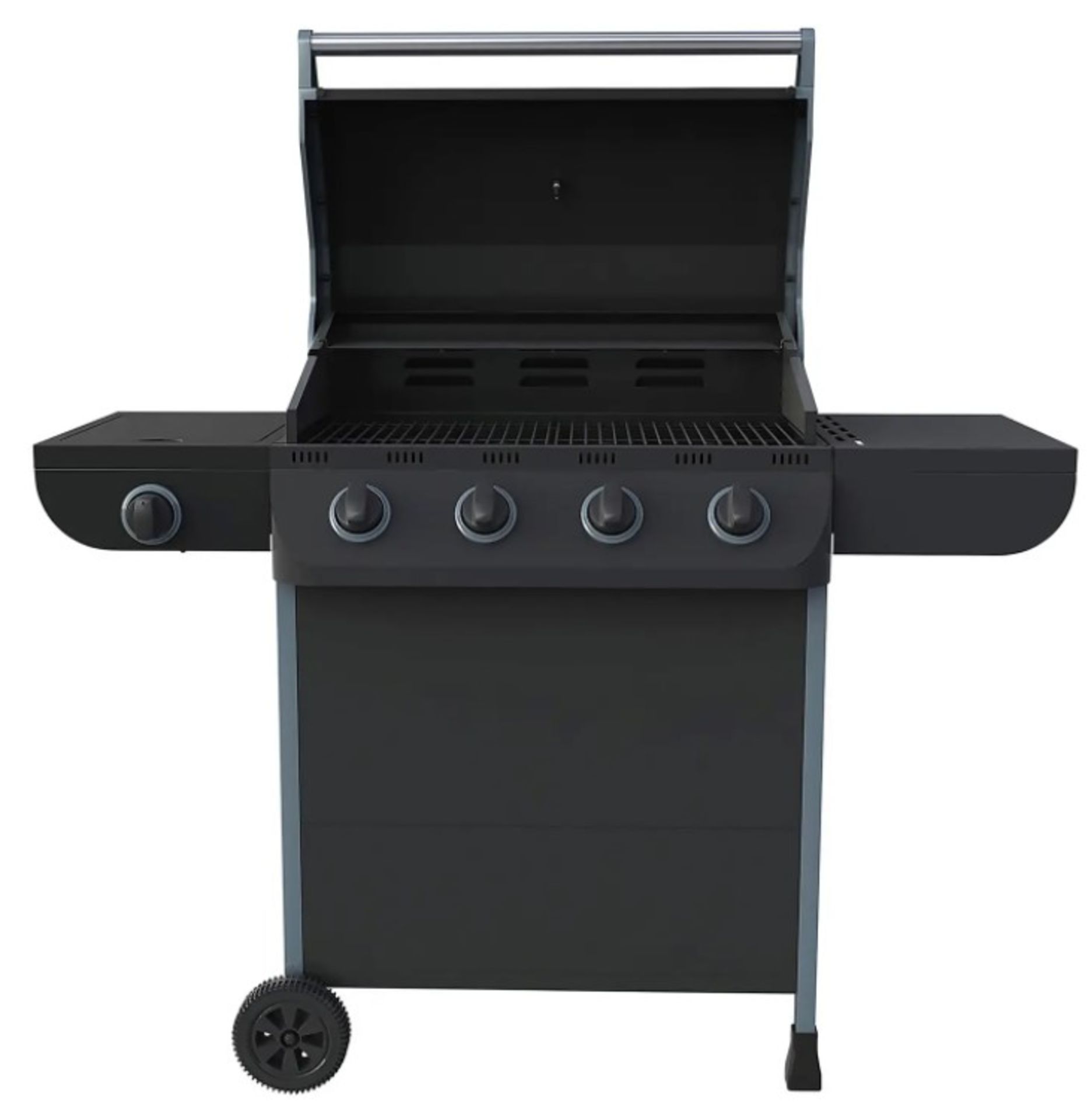 (34/P) RRP £390. Texas Stardom 4 Burner Gas BBQ. Can Cook Up To 25 Burgers At A Time. Four Burner...