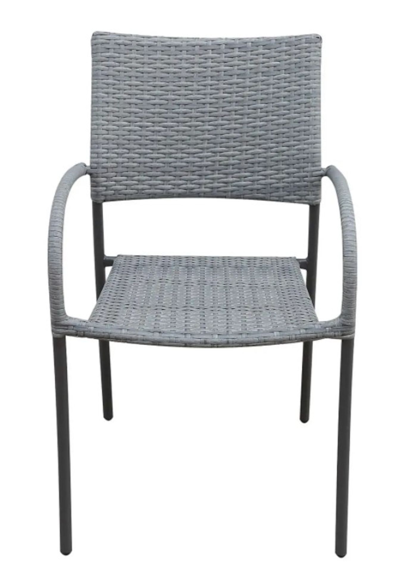 (57/5E) 7x Bambrick Stacking Chair Grey. (All Units Appears As New). - Image 3 of 4