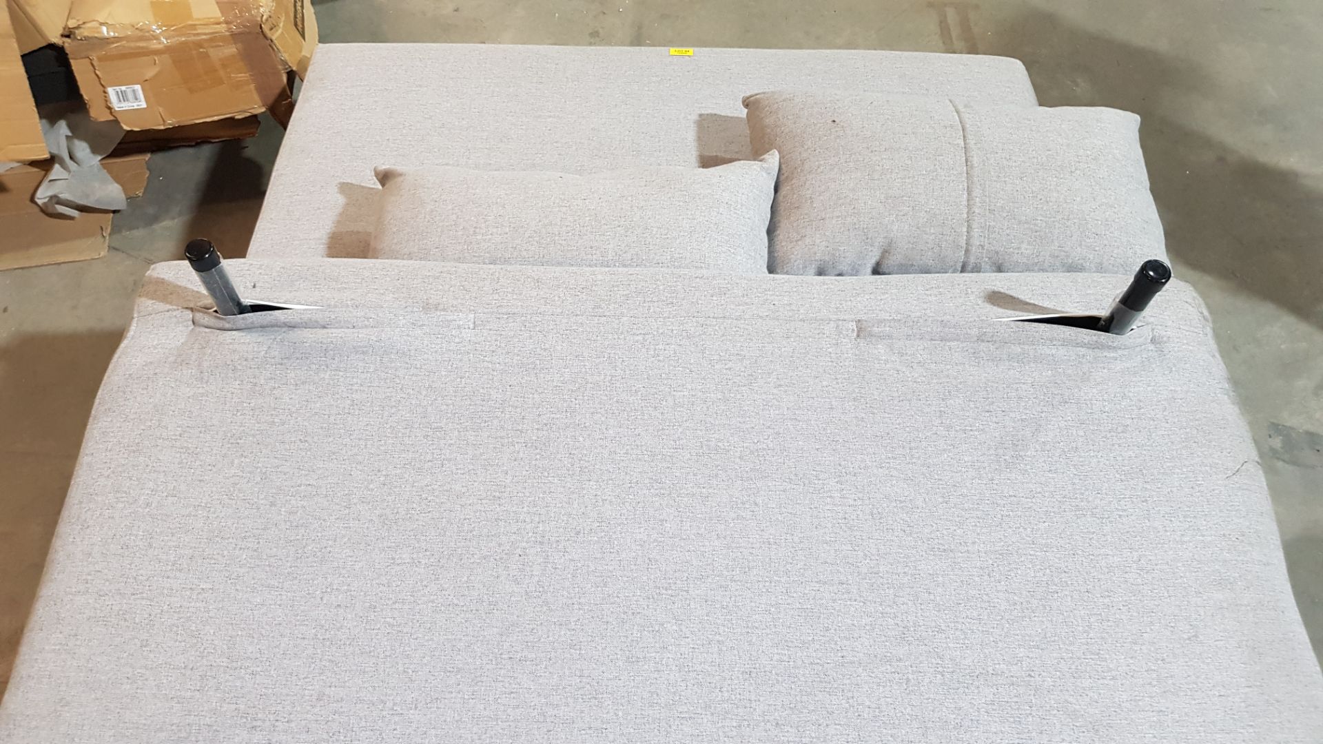 (94/P) Freya Folding Sofa Bed Grey With 2x Cushion. Sofa : (H80x W120x D90cm). Bed : (H42x W120x... - Image 13 of 14