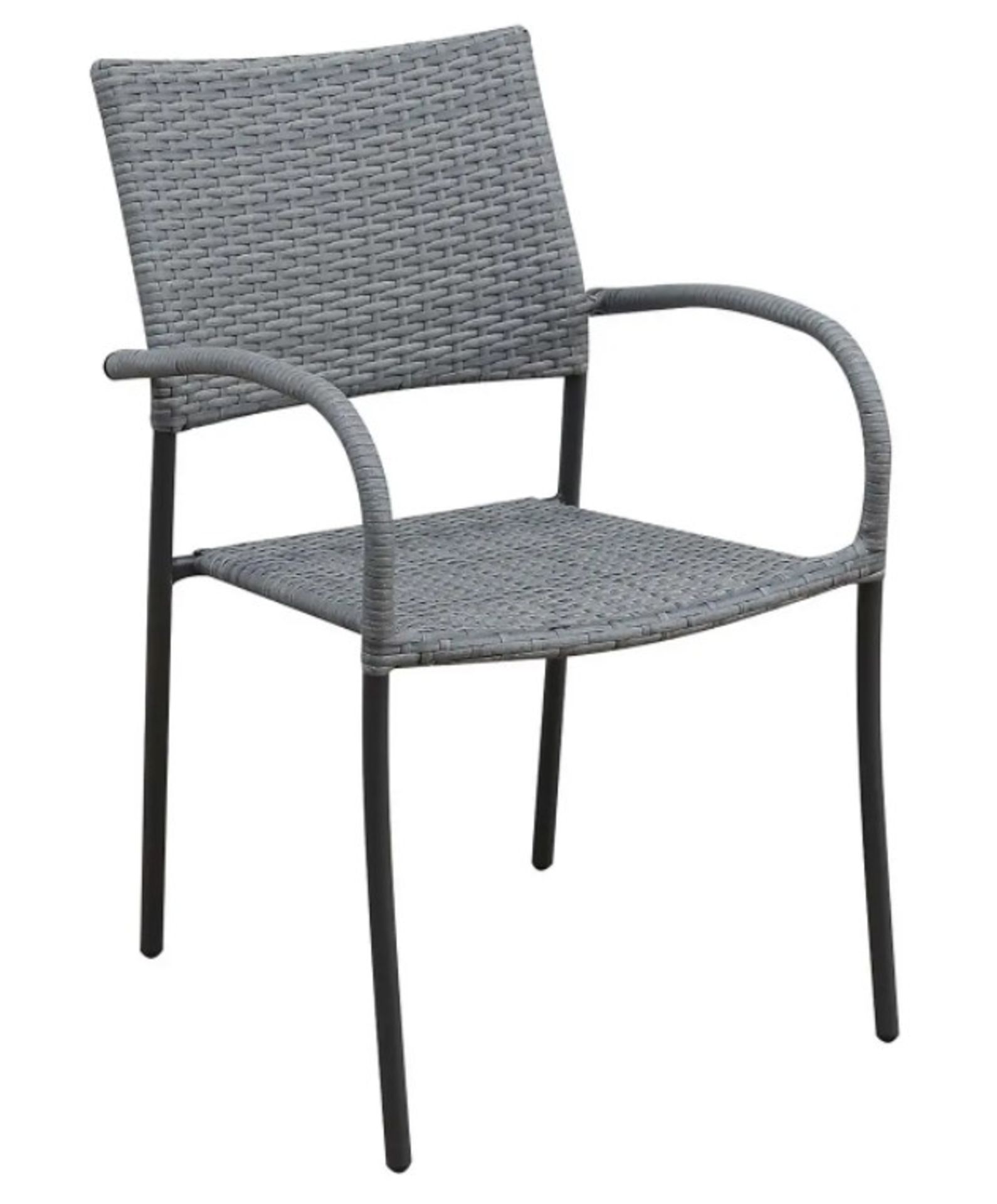 (59/5E) 7x Bambrick Stacking Chair Grey. (All Units Appears As New). - Image 3 of 4