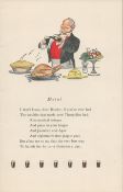 Double Sided Guinness Print 1934 ""Obedient Albert" "A Genuine Double Sided Lithographed Colour