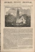 Antique Irish Newspaper 1834 Mitchelstown Castle County Cork.