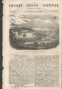 Antique Irish Newspaper 1833 The City of Limerick Drawings & Articles