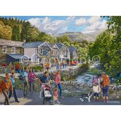 Backpacking Summers Day In The Lake District Metal Wall Art