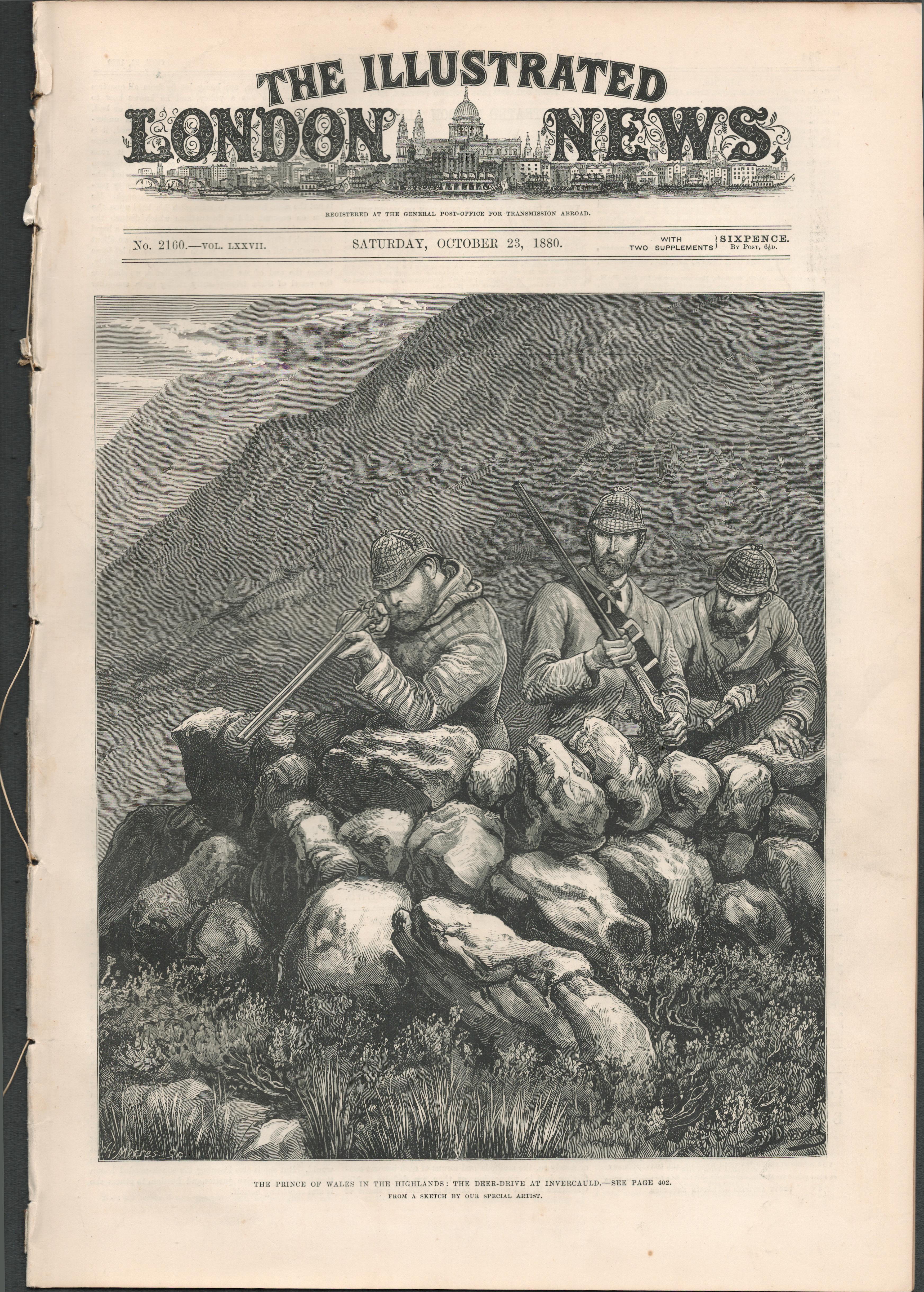 Royal Visit In the Highlands 1880 Antique Victorian Newspaper - Image 3 of 3