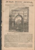 Antique Irish Newspaper August 10th 1833 The West Gate and Walls of Derry