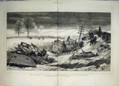 Shipton Railway Accident Train Crash Antique 1875 Newspaper