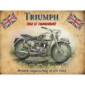 Triumph Thunderbird GT Classic Motorbike Metal Wall Sign