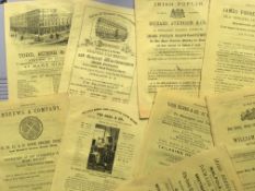 Antique 1871 Selection of Victorian Irish Advertisements.