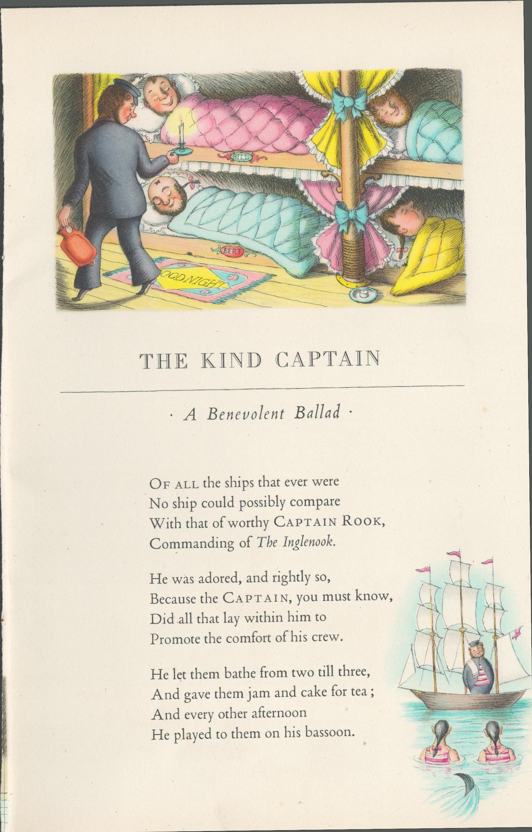 Double Sided Guinness Print 1939 80 Yrs. Old ""Kind Captain Rook" "A Genuine Double Sided Lithograph
