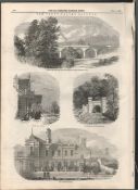 The Trent Valley Railway 1847 Antique Victorian Newspaper.