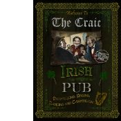 Alice In Wonderland Guinness Metal Wall Art - ""The Craic""