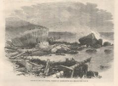 1866 Remains of the Ship Eugenie Wrecked in Ballmacotter Bay Cork.