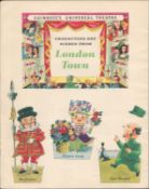 Double Sided Guinness Illustration Page 1951 ""London Town" "A Genuine Double Sided Lithographed Col