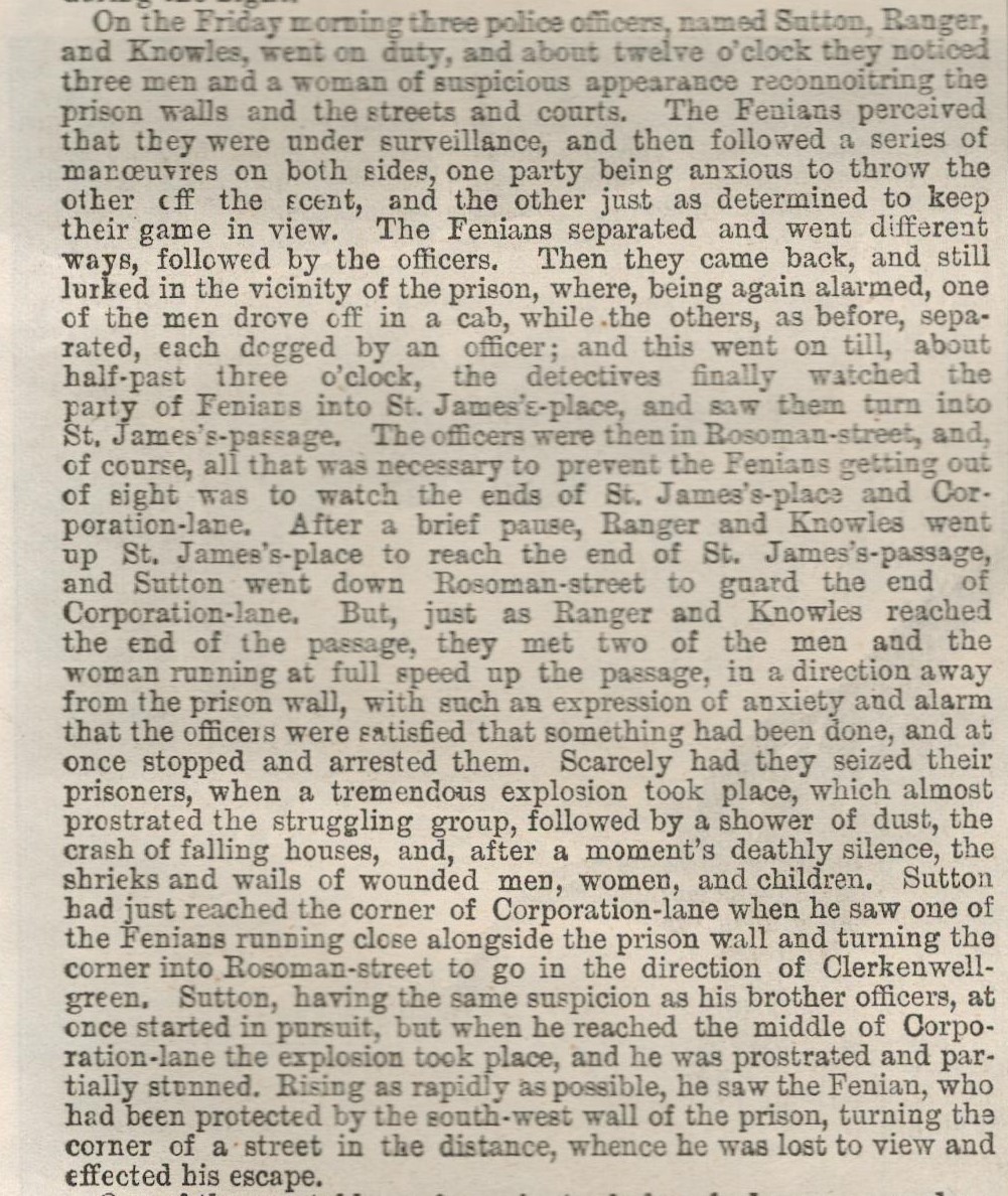 1867 Fenian Uprising London Bombing Outrage Gunpowder Plot. - Image 5 of 6