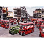 Reproduction Large Trams & Buses Metal Sign ""London Piccadilly Circus" "Reproduction Large Trams &