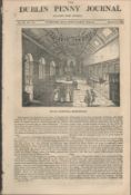 Antique Irish History Newspaper 1834 Royal hospital Kilmainham Dublin.