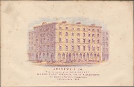 Chromolithographed Antique 1871 Andrews & Co Dame St Dublin.