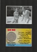 James Bond Dr No 60th Anniversary Mount Card & Coin Gift Set.