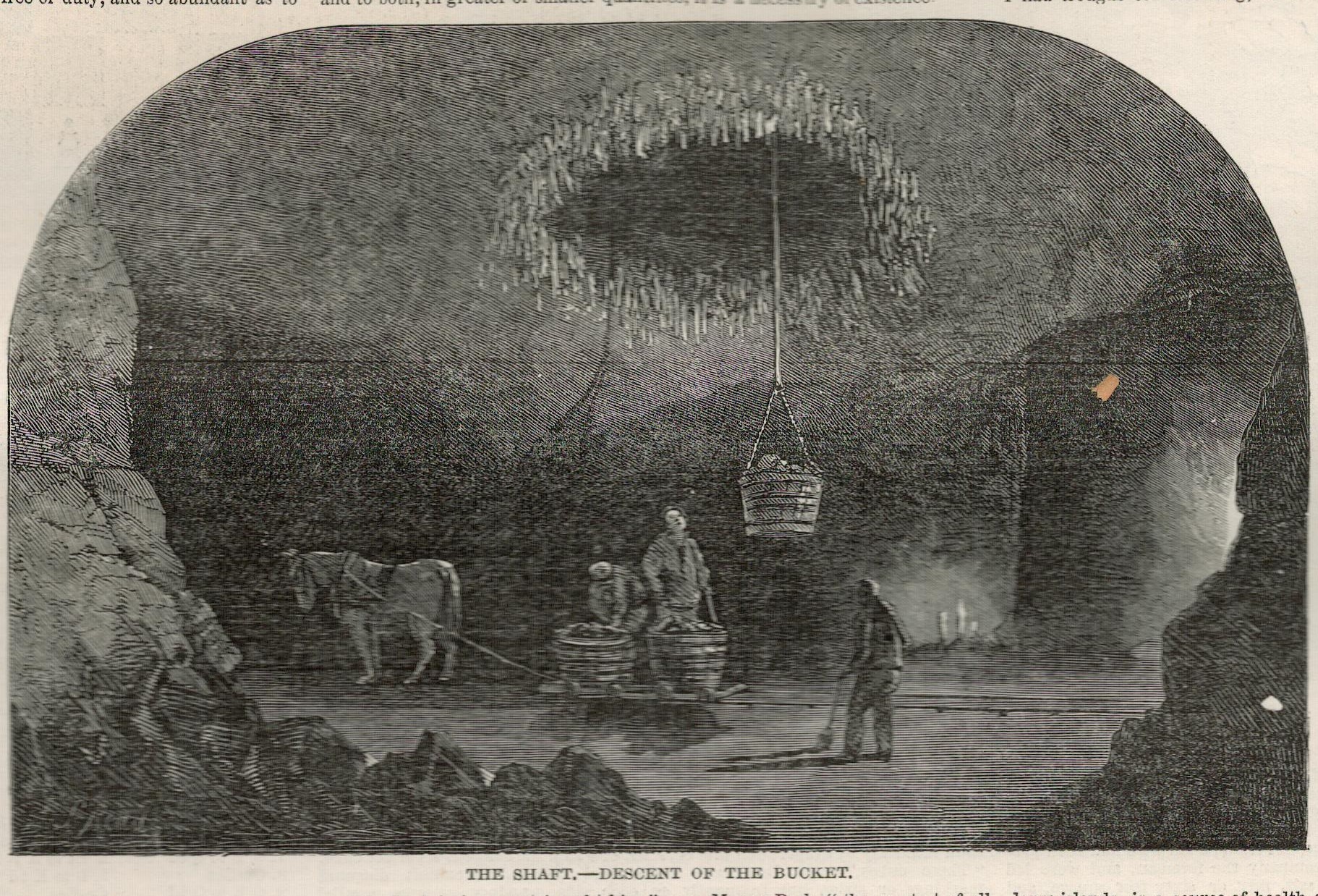 Visit To The Salt Mines Of Cheshire 1850 Antique Newspaper. - Image 4 of 5
