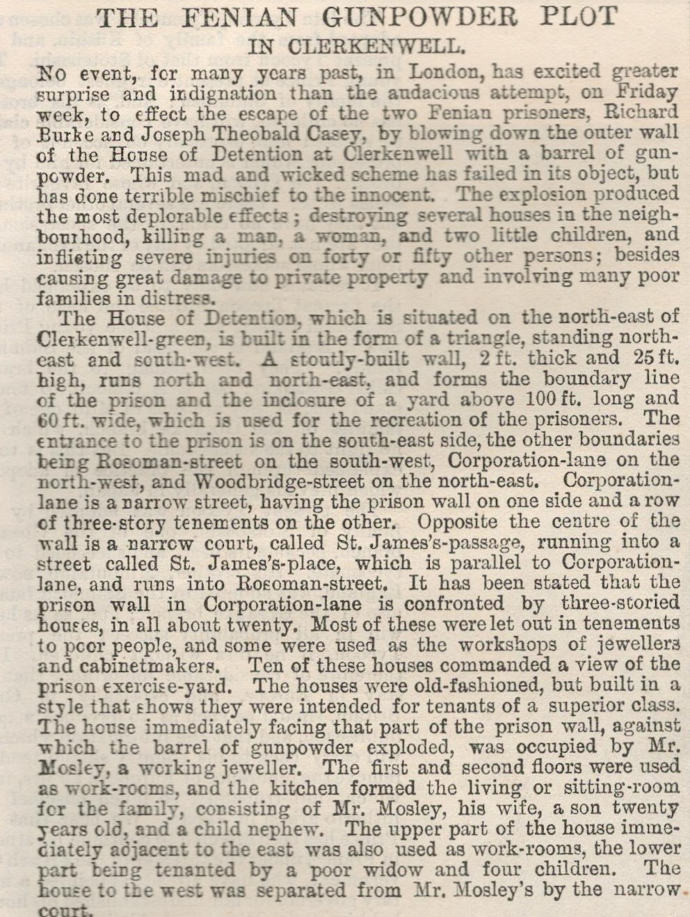 1867 Fenian Uprising London Bombing Outrage Gunpowder Plot. - Image 4 of 6