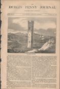 Antique Irish Newspaper 1833 Galway, the Boyne, Lismore