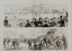 The First Cricket Test Match Played in England at The Oval Between Eng. & Aus. 1880