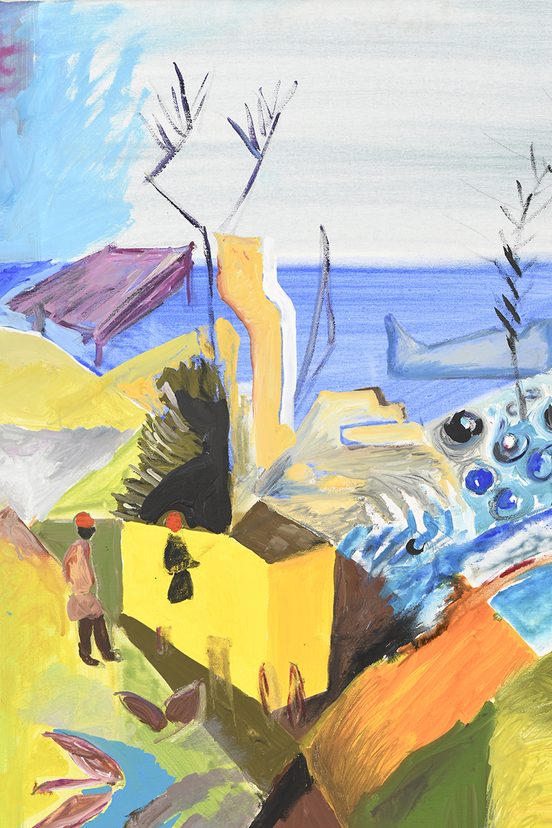 Oil on Canvas Coastal Scene. - Image 2 of 6