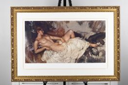 Sir William Russell Flint Limited Edition """"Reclining Nude""""