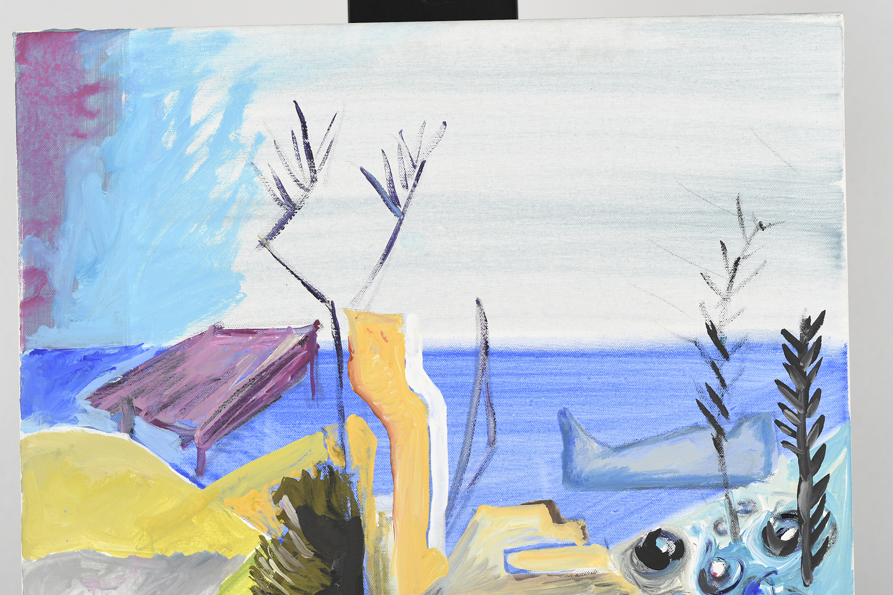 Oil on Canvas Coastal Scene. - Image 6 of 6