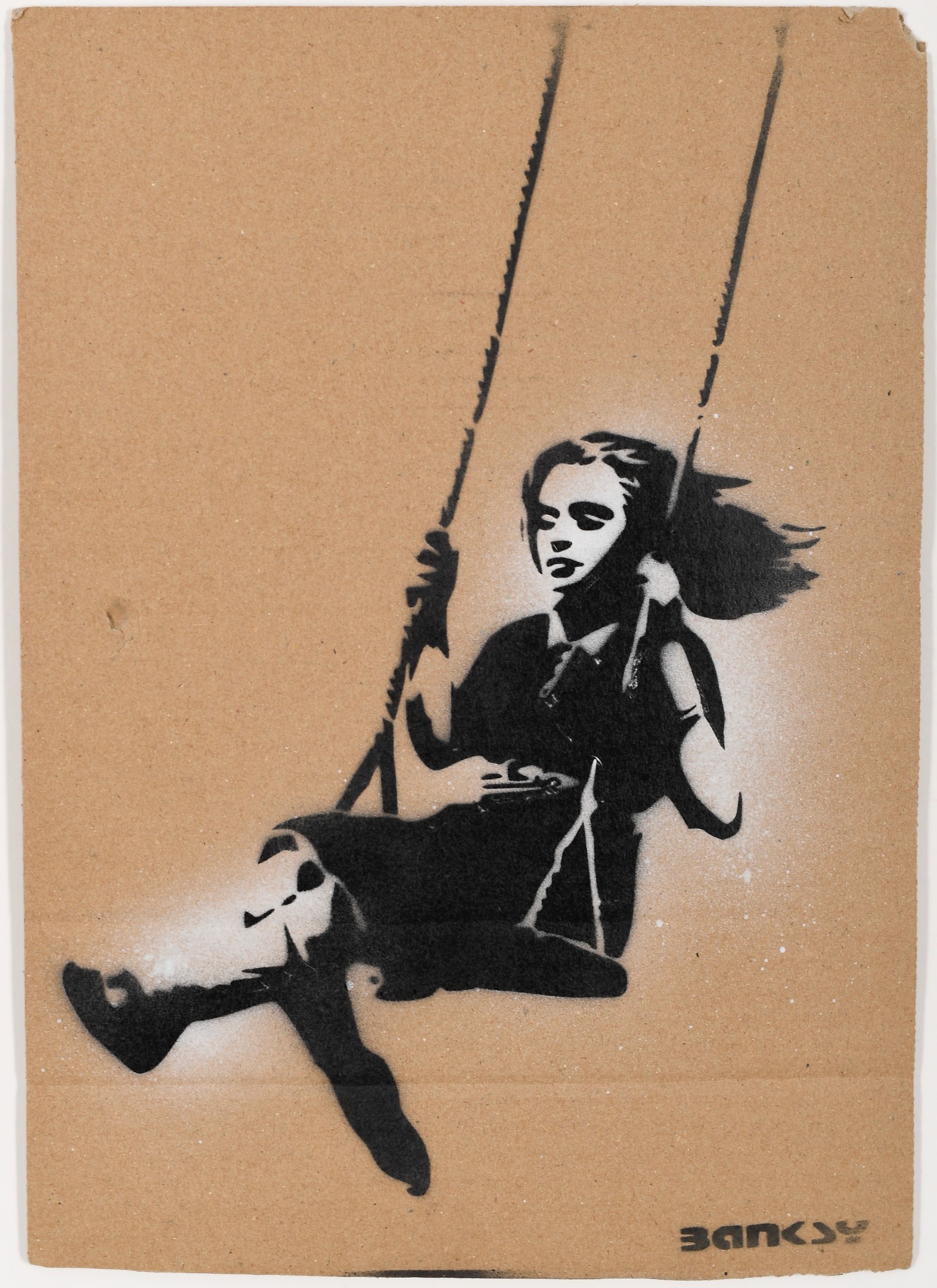 Banksy Aerosol and Stencil Artwork.