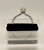 Beautiful Natural 0.51 CT S1 Diamond Ring With 18k Gold