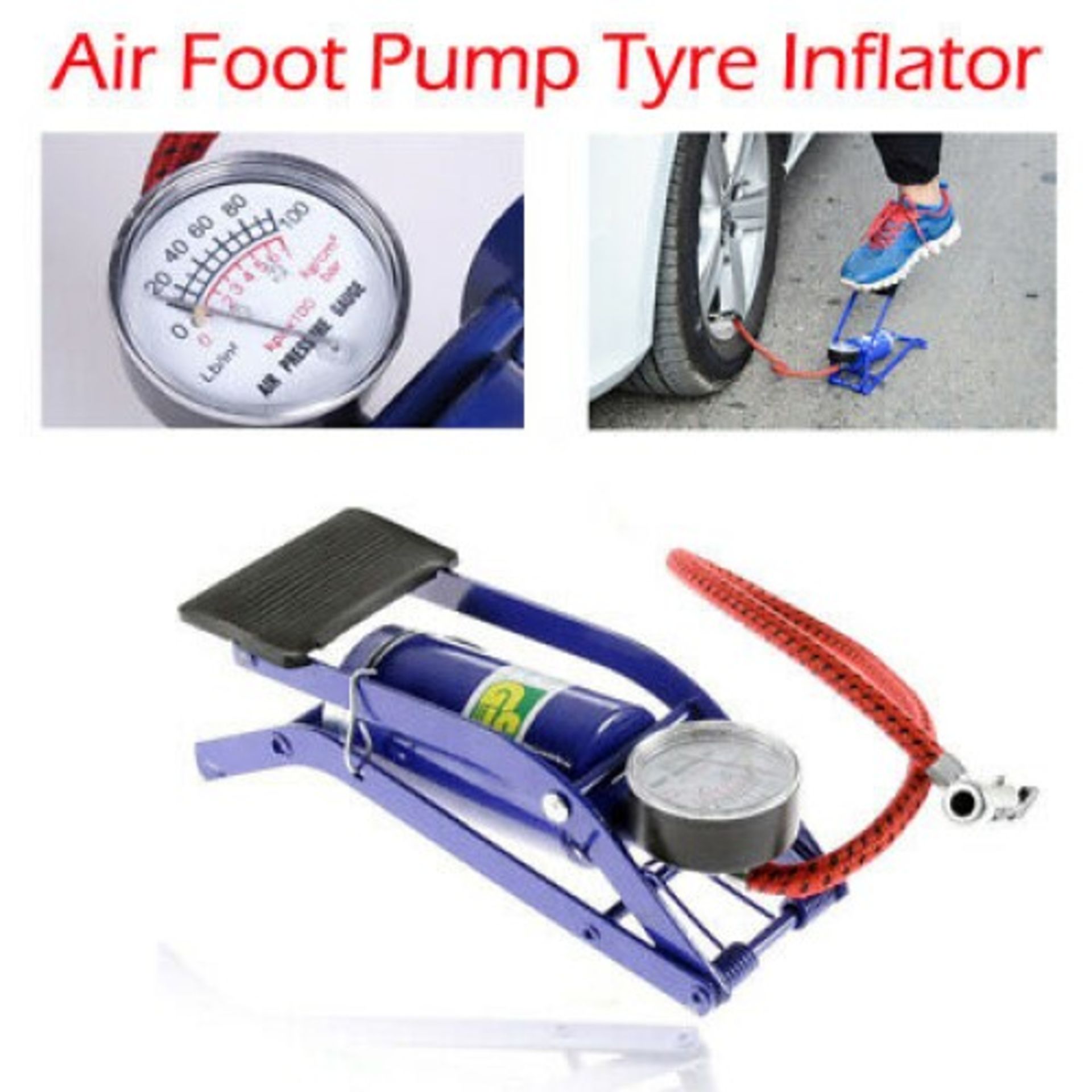 Foot Pump with Gauge