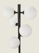 Title: (60/R8) Lot RRP £115 + . 3x Items. 1x 6 Light Black / Glass Sphere Floor Lamp RRP £60. 1x