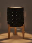 Title: (29/10H) Lot RRP £101. 4x Items. 2x Felt Woven Table Lamp RRP £28 Each. 1x 1 Light Plated