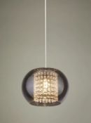 Title: (16/10C) Lot RRP £100. 5x Items. 2x Smoked Glass Beads Pendant Light RRP £20 Each. 1x Grey