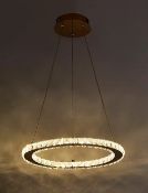 Title: (34/10F) Lot RRP £155. 1x Moroccan Shade Floor Lamp RRP £55. 1x 1 Ring LED Pendant RRP £60.