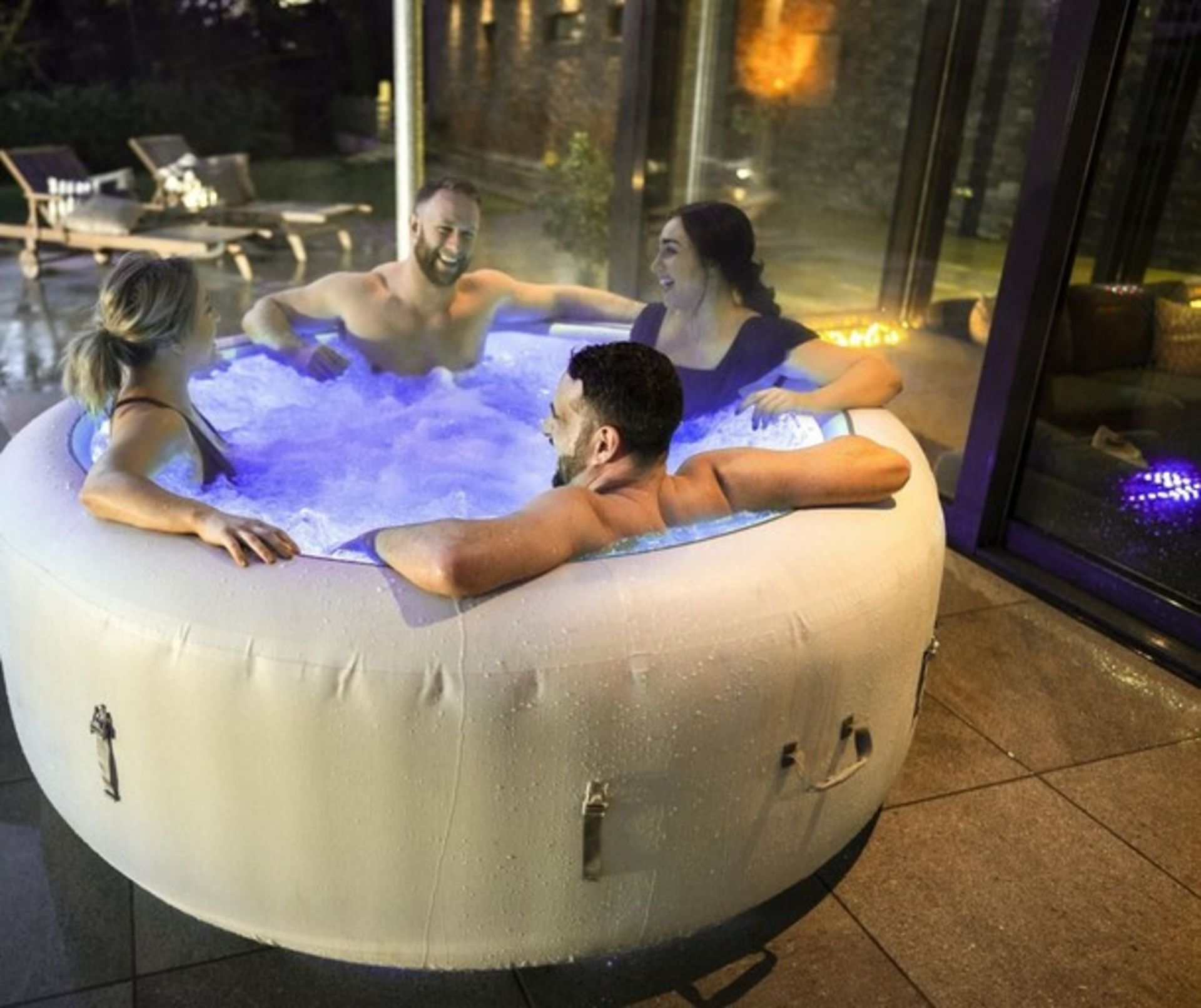(24/Mez) RRP £650. Lay-Z-Spa Paris 6 Person Portable Spa. (Unchecked Direct Warehouse Return). - Image 2 of 3