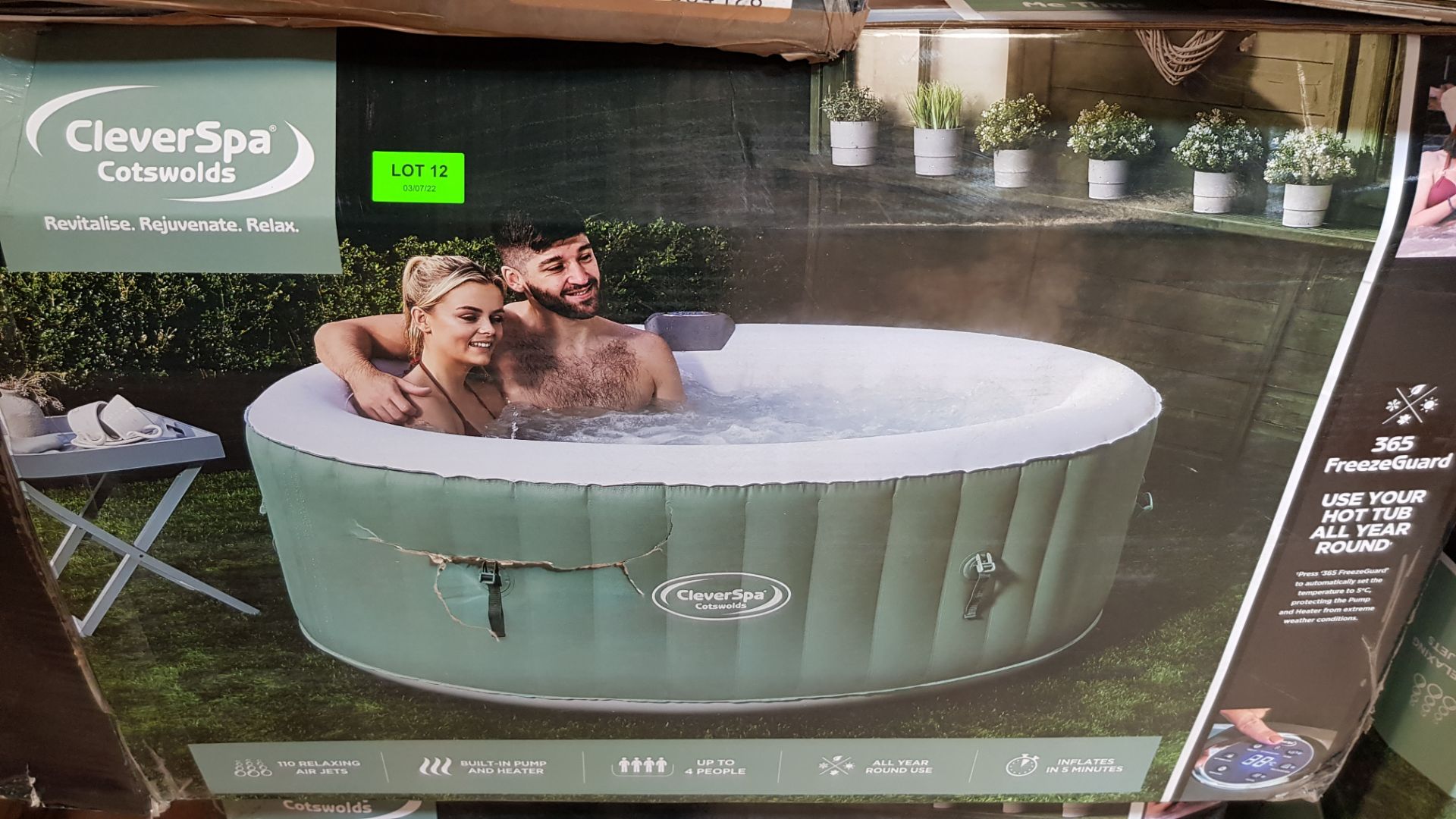 (12/Mez) RRP £390. Clever Spa Cotswolds 4 Person Hot Tub. (Unchecked Direct Warehouse Return). - Image 3 of 4