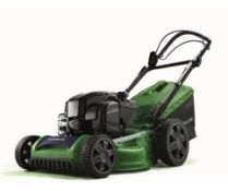 (41/Mez) RRP £379. Powerbase 46cm 140cc Self Propelled Petrol Lawn Mower. (Contents Appear Clean...
