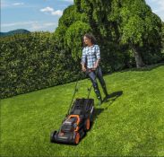 (48/Mez) RRP £269. Worx 40V IntelliCut 34cm Cordless Lawn Mower & 2-In-1 Grass Trimmer/Edger. Lot...