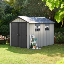 Outdoor Auction  Keter Garden Storage Units, Lawnmowers To Include Petrol & Cordless, Occasional Chairs, Clever Cube Storage & Furniture (Sideboards, TV Units, Bookcase). Customer Returns