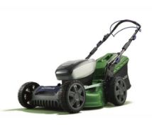 (111/Mez) RRP £349. Powerbase 40V Cordless Lawnmower 46cm. (2x Batteries & 1x Dual Charger Seen I...